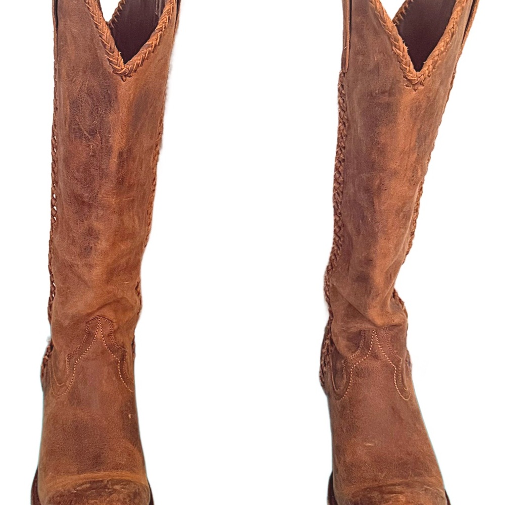 Lane Plain Jane Brown Western Cowgirl Boots